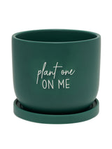 Next Country Living Green One On Me Ceramic Plant Pot- Buy online at McGrocer