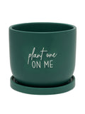 Country Living Green One On Me ceramic plant pot, imported from the UK