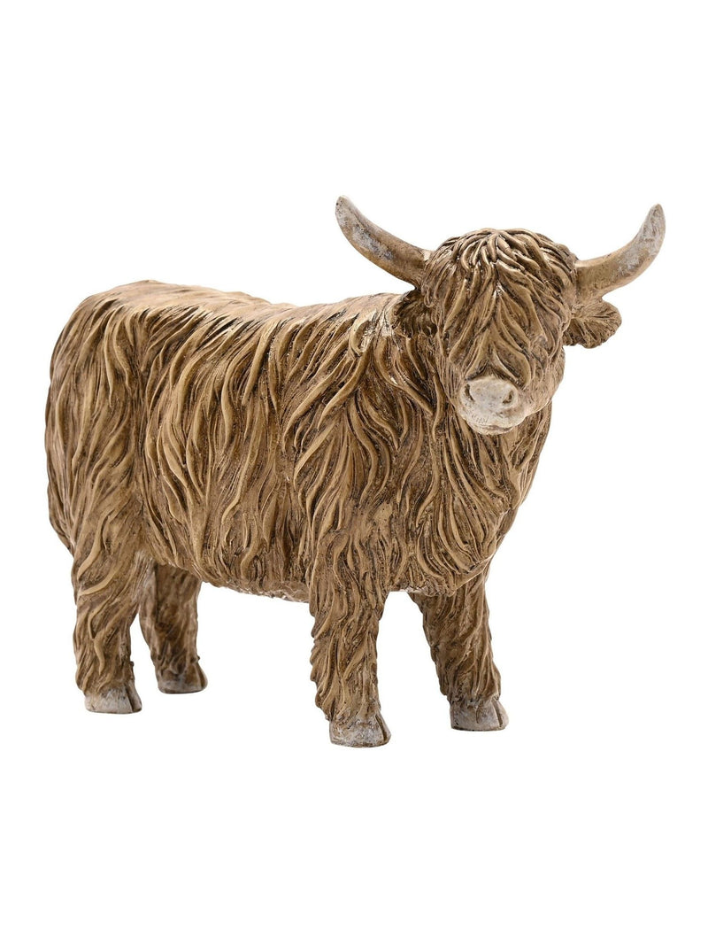 Country Living Brown Highland Cow Figurine ornament - British product