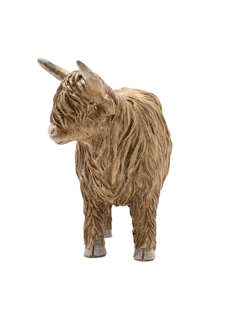 Country Living Brown Highland Cow Figurine ornament - British product