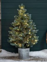 Next Lights4fun Pre Lit Potted Outdoor Christmas Tree 90cm- Buy online at McGrocer