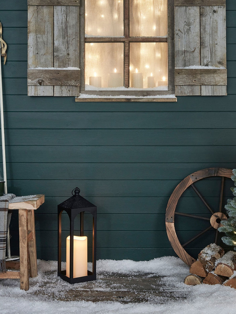 Lights4fun pre lit potted outdoor Christmas tree 90cm - British product