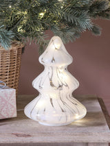 Next Lights4fun White Detail Glass LED Christmas Tree Decoration- Buy online at McGrocer