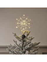 Next Lights4fun White Metal Snowflake LED Tree Topper- Buy online at McGrocer