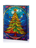 Premier Decorations LED stained glass tree 28cm - British product