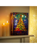 Premier Decorations LED stained glass tree 28cm - British product