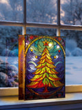 Premier Decorations LED stained glass tree 28cm - British product