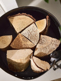 Dibor Black Country logs bucket with poker and tongs, imported from the UK