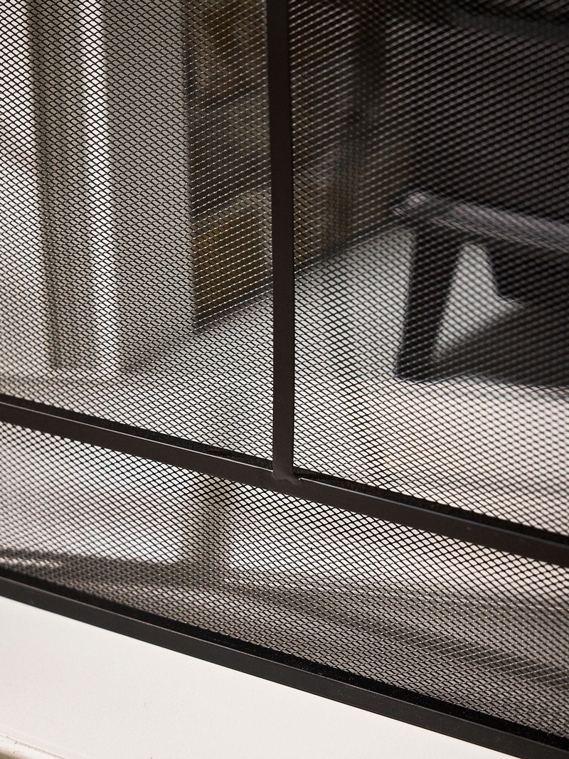 Dibor black window pane fire guard, UK version