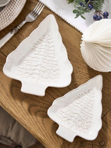 Next Dibor Set of 2 White Tree Ceramic Side Plates- Buy online at McGrocer