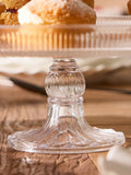 Dibor clear glass cake stand 30cm (British brand)