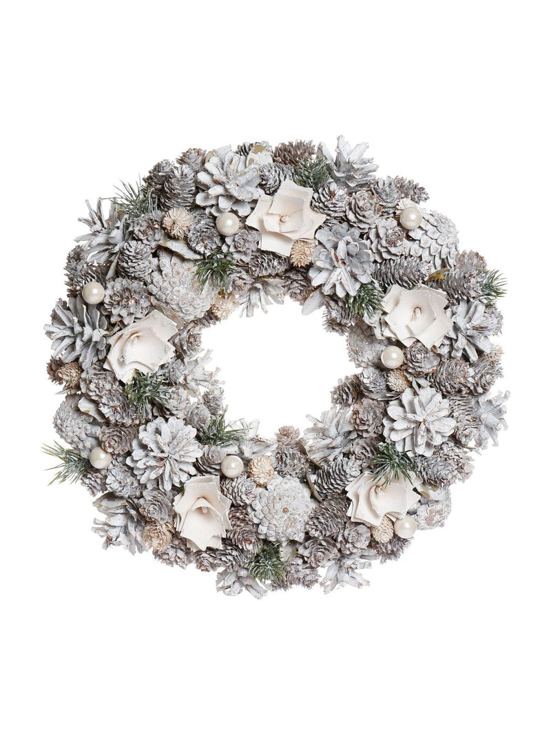 Dibor Morning Frost Christmas wreath 33cm - British product