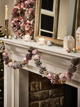 Next Dibor Perfectly Pink 120cm Christmas Garland- Buy online at McGrocer