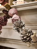 Dibor pink Christmas garland 120cm, UK version