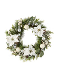 Dibor Snowdrift 42cm white Christmas wreath (British brand)