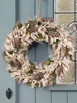 Next Dibor Islington Wooden Door Wreath 40cm- Buy online at McGrocer