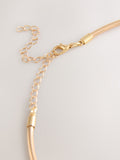 Caramel brown bead torque necklace, imported from the UK