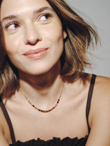 Next Gold Tone Waterproof Stainless Steel Semi-Precious Stone Necklace- Buy online at McGrocer