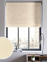 Next Next Natural Stitch Stripe Made to Measure Roman Blind- Buy online at McGrocer