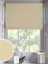 Next Green Stitch Stripe Made to Measure Roman Blind- Buy online at McGrocer