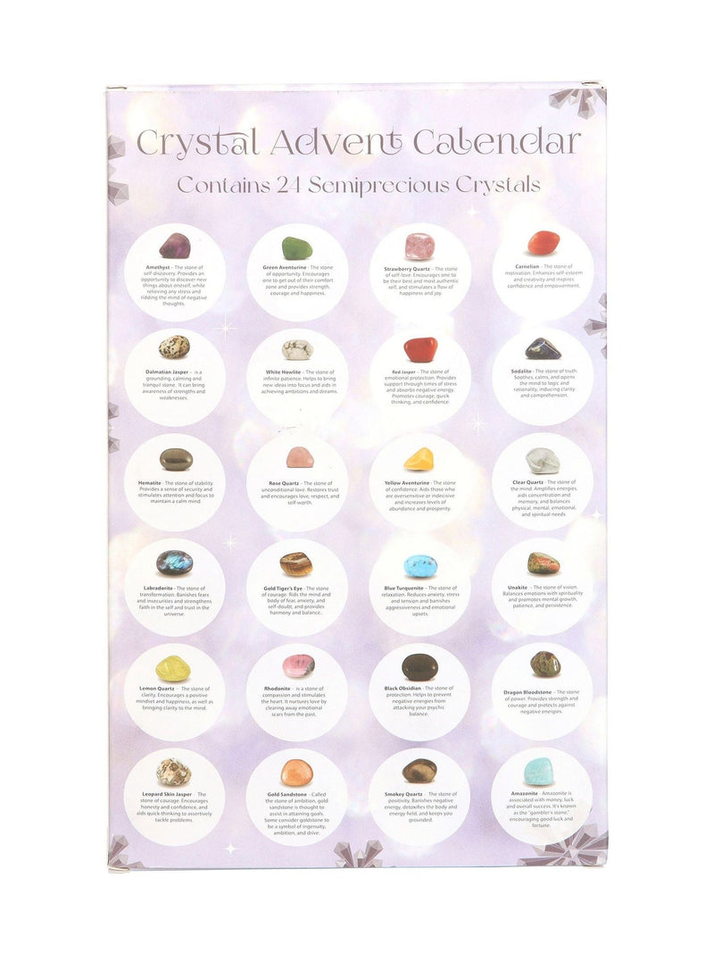 Something Different lilac gemstone crystal advent calendar - British product