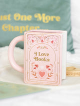 Next Something Different Pink I Love Books Book Shaped Mug 450ml- Buy online at McGrocer