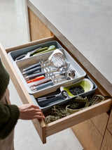 Next Joseph Joseph Light Stone Drawer Store Expanding Utensil and Gadget Organiser- Buy online at McGrocer