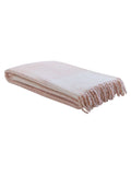 Laura Ashley blush pink windowpane check throw - British product