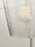 Pacific Giselle handcut glass pendant light, imported from the UK