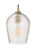 Pacific Giselle handcut glass pendant light, imported from the UK