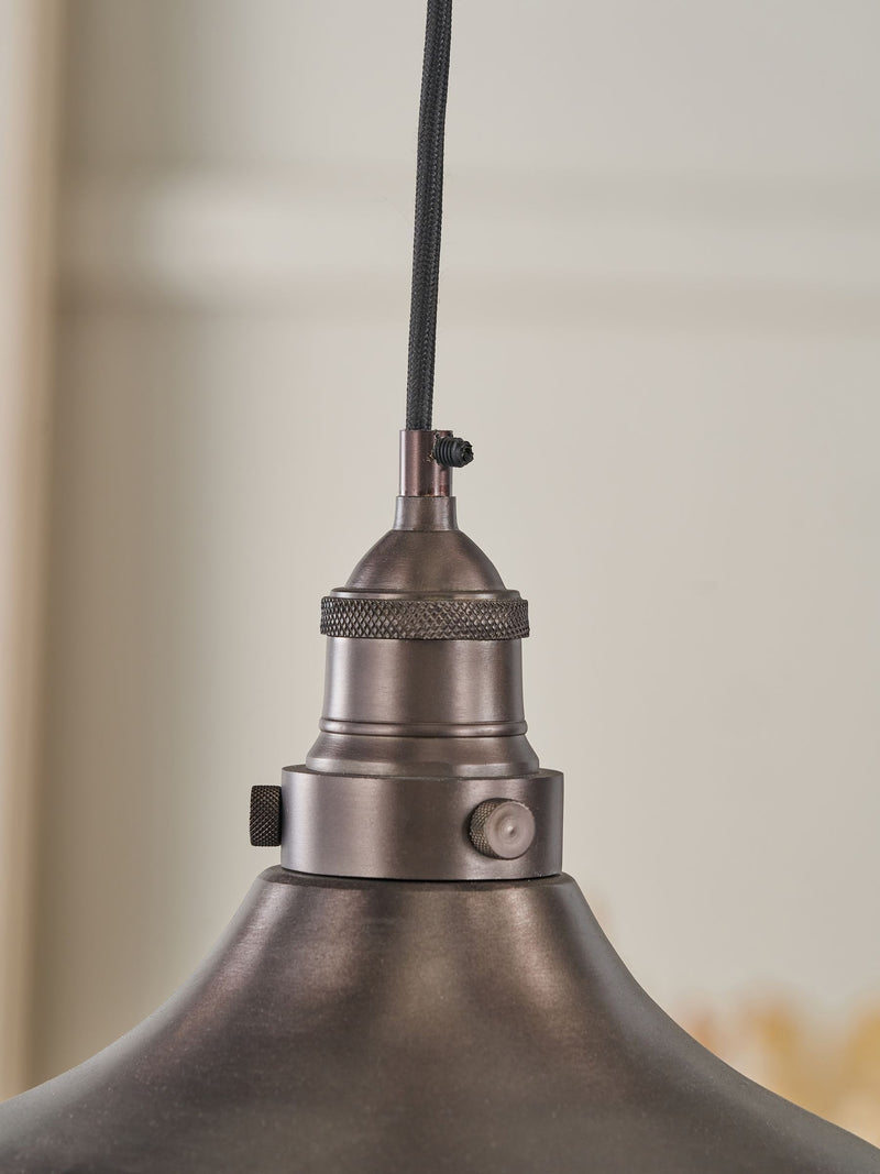 Pacific Ellis café pendant light antique brass finish (British brand)