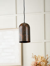 Next Mason Tall Copper Effect Metal Pendant Ceiling Light- Buy online at McGrocer