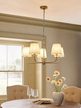 Next Brass Grace 5 Light Chandelier Ceiling Light- Buy online at McGrocer