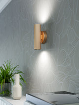 Next Eglo Portillo Matte Brass Metal Modern Uplight and Down Light One Size- Buy online at McGrocer