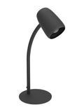 Eglo Black Carlo modern steel desk lamp, imported from the UK