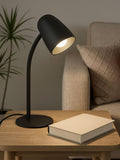 Eglo Black Carlo modern steel desk lamp, imported from the UK