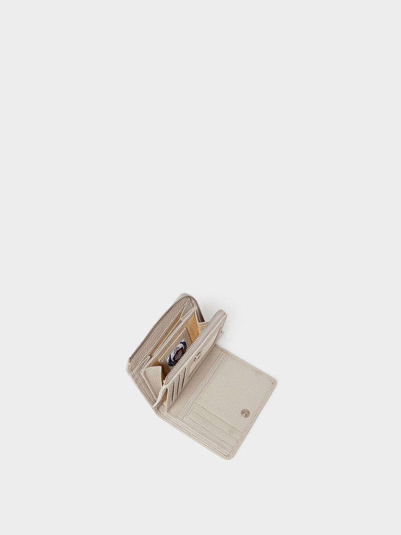 Osprey London medium leather zip matinee purse, imported from the UK