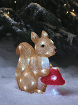 Next Lights4fun Squirrel & Toadstool LED Christmas Figure 32cm- Buy online at McGrocer