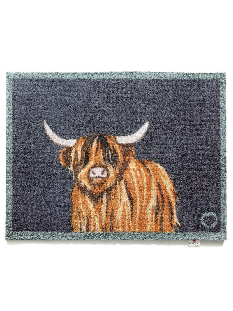 Hug rug navy highland 65x85cm doormat, UK version
