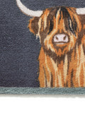 Hug rug navy highland 65x85cm doormat, UK version