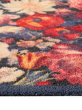 Hug Rug Navy Dark Florals mat 65x85cm (British brand)