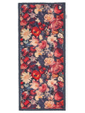 Hug Rug navy dark florals runner doormat 65x150cm, imported from the UK