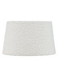 Pacific Natural conical wood table lamp with white boucle shade (British brand)