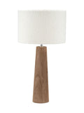 Pacific Natural Esha table lamp white boucle lampshade (British brand)
