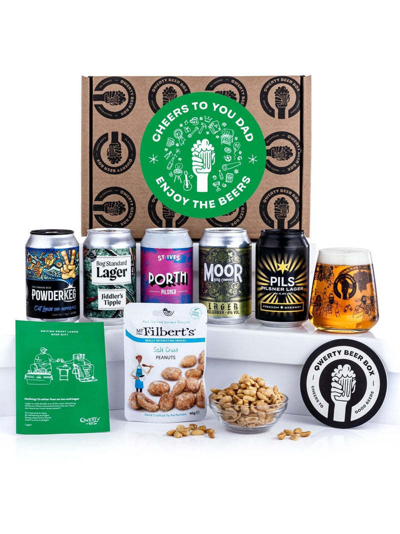 Cheers Dad craft lager gift hamper 2.2kg, imported from the UK