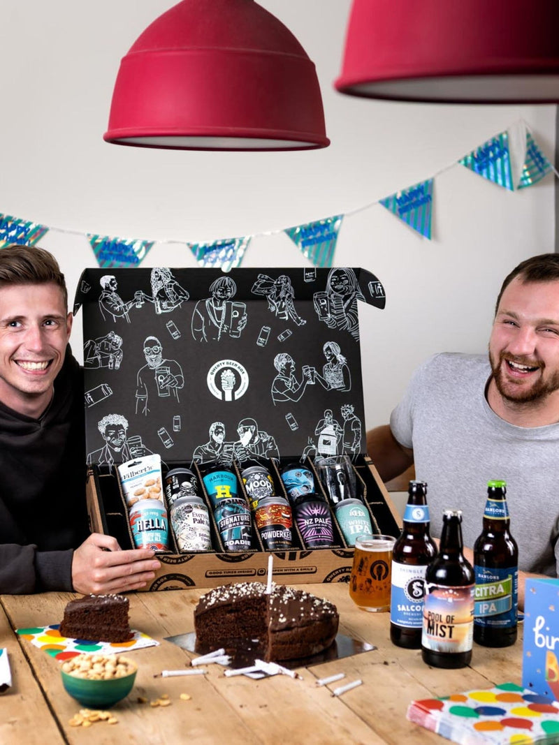 QWERTY Beer Box deluxe IPA beer hamper, imported from the UK