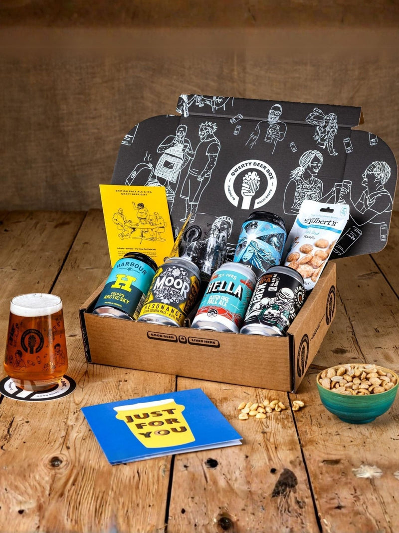 QWERTY Premium Pale Ale and IPA gift set, UK version