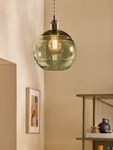 Next MADE.COM Green Mika Easyfit Glass Shade- Buy online at McGrocer