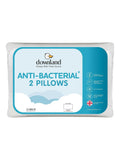 Downland anti-bacterial hypoallergenic pillows 2 pack (British brand)