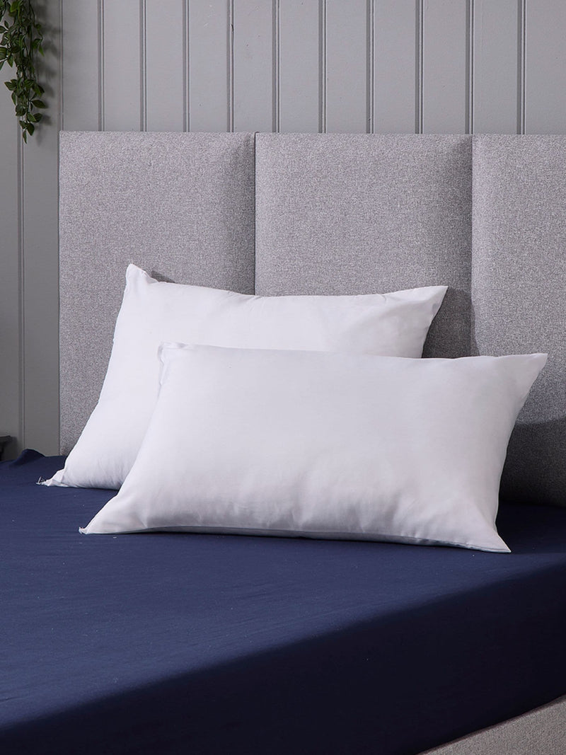 Downland Sleep Well Pillow Pair with hollowfibre filling, imported from the UK